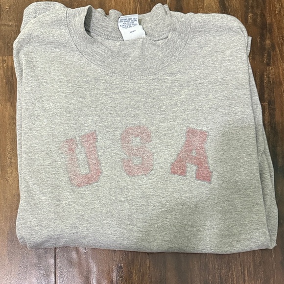 Old Navy Gray Long Sleeve USA Tee - Picture 5 of 5